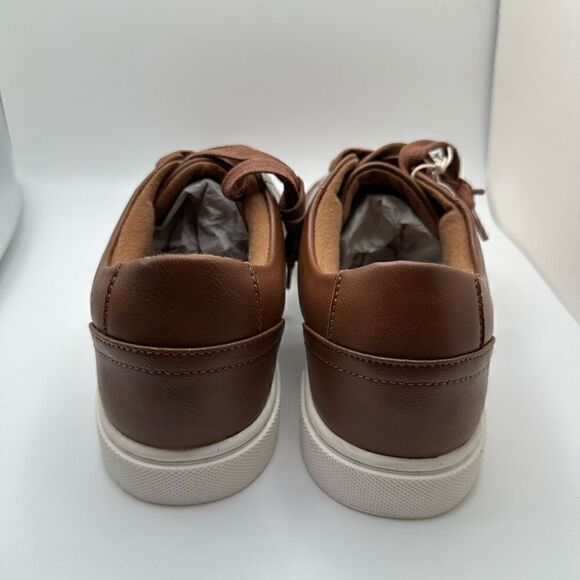 CUSHIONAIRE MENS lace up Sneaker +Comfort Foam 9 BROWN - MENS - Picture 4 of 7